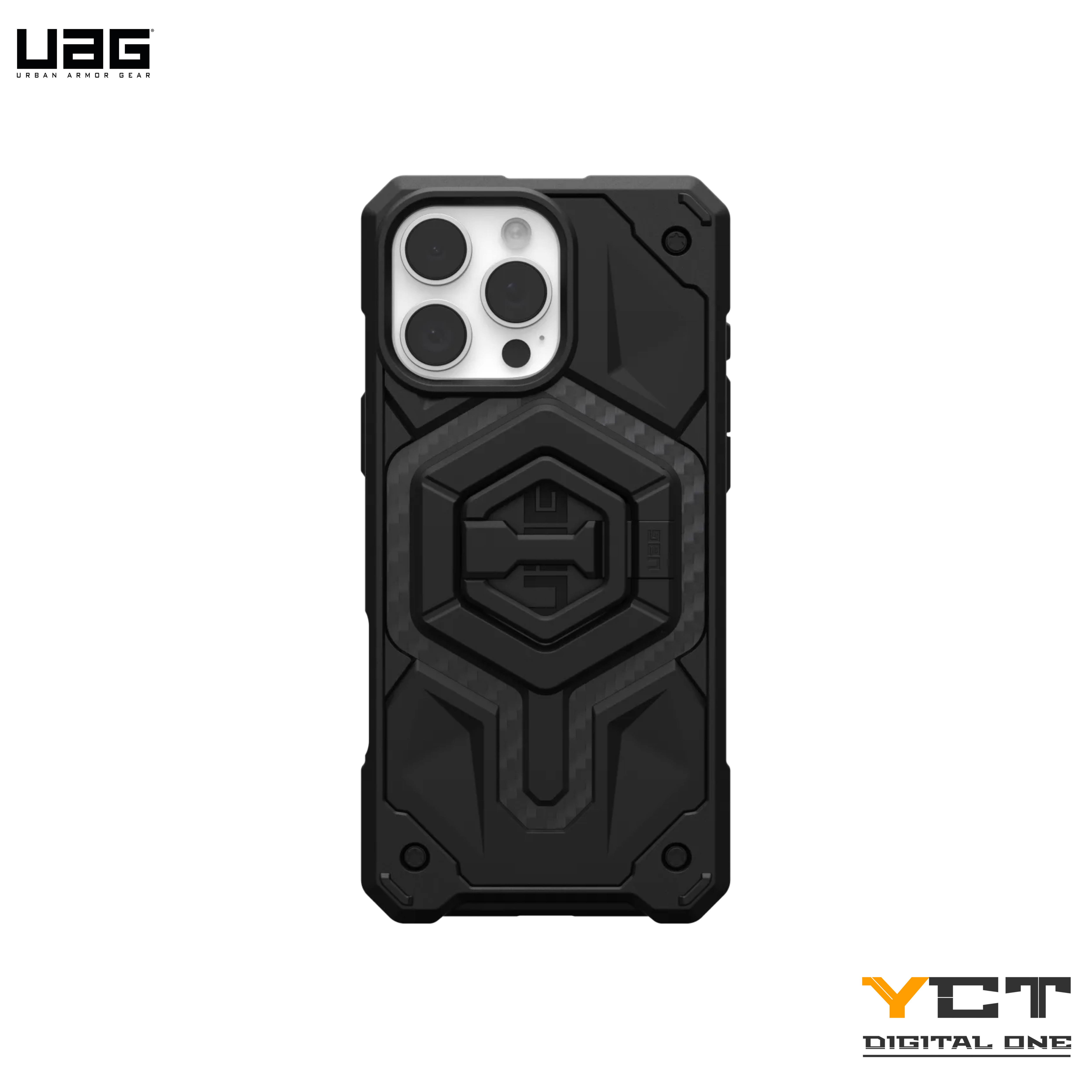 UAG Monarch Pro iPhone 16 Pro Max 碳纖維手機保護殼 + 黑色環支架
