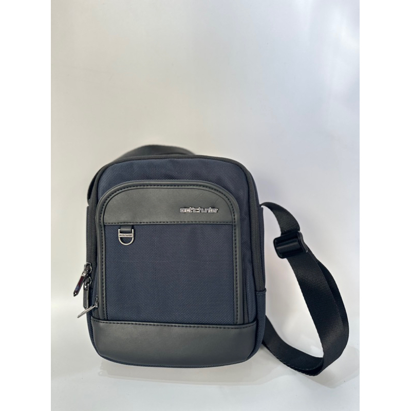 現貨 Arctic hunter 經典藍 多功能男用斜背包 多功能電腦包 男生斜背包 灰藍00689