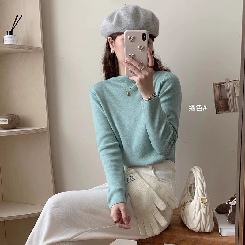 正韓ᴷᴼᴿᴱᴬ 🇰🇷<現貨> 高領百搭針織上衣（粉色）