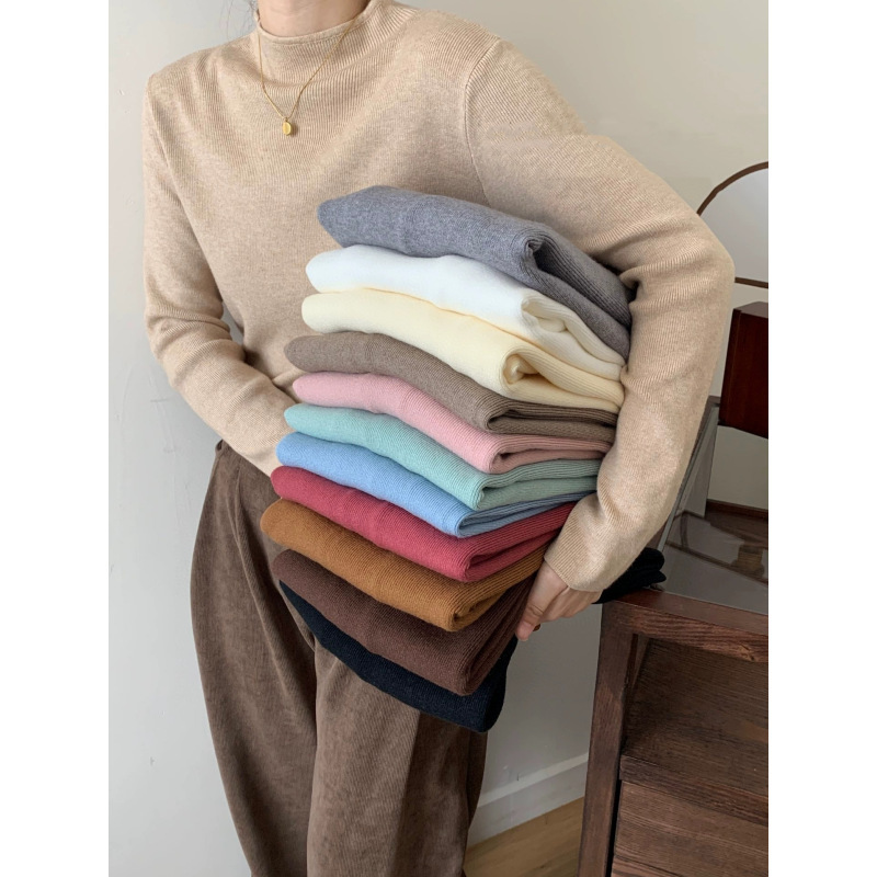 正韓ᴷᴼᴿᴱᴬ 🇰🇷<現貨> 高領百搭針織上衣（粉色）