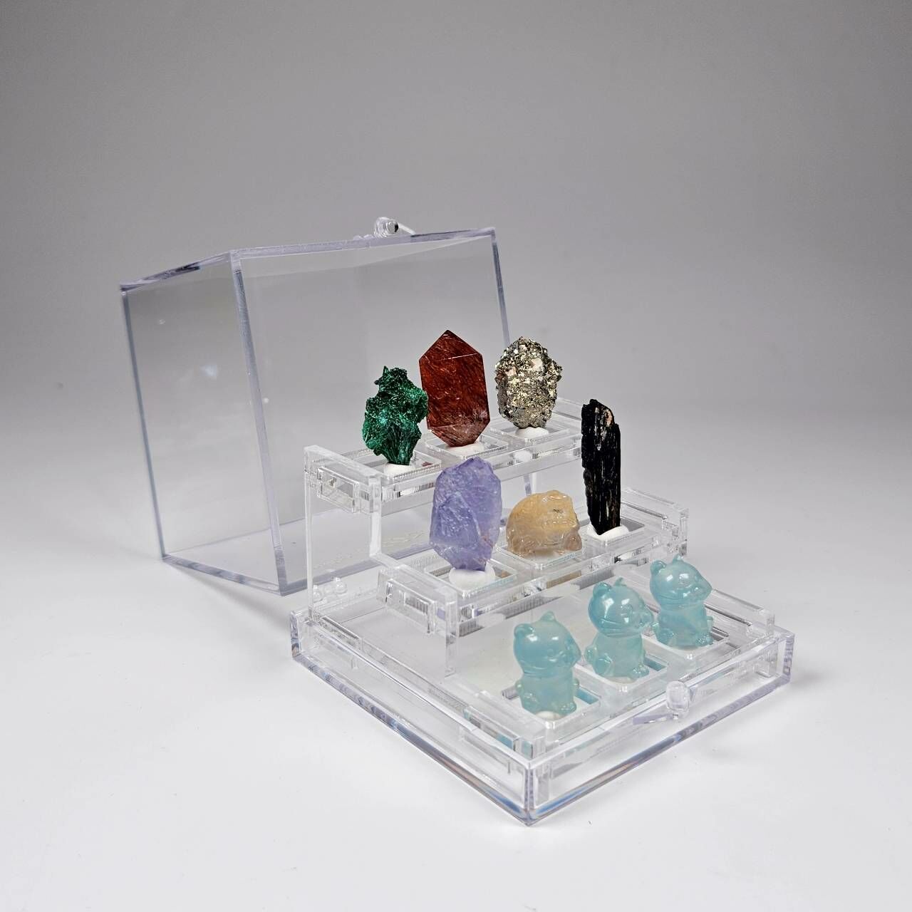 三層展示礦礦盒