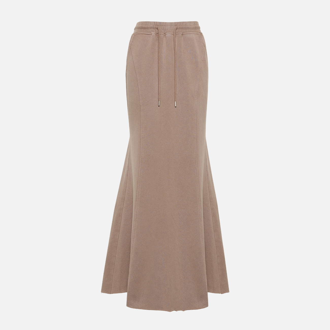 Aged-Washed Mermaid Skirt-Khaki