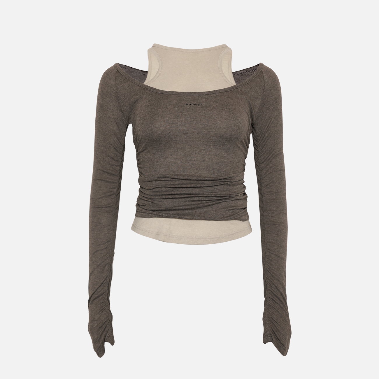 RMHST Layering Wrinkled Top