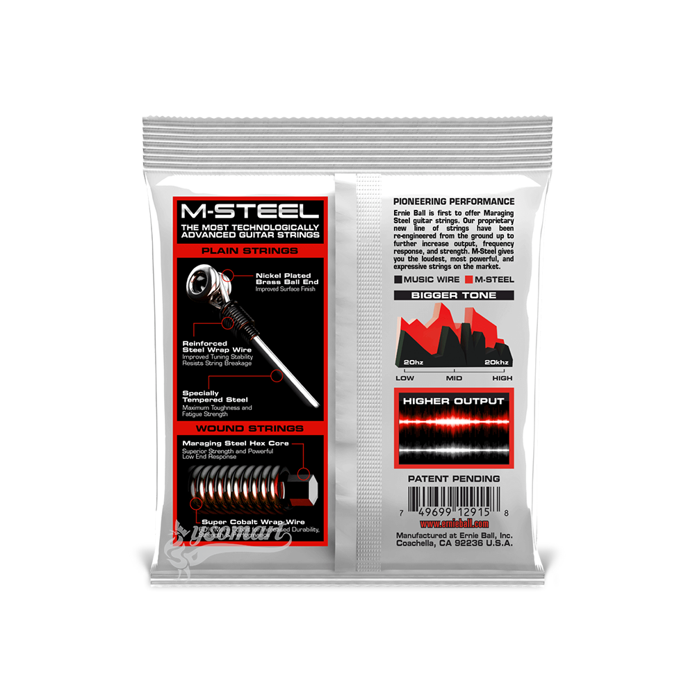 Ernie Ball 電吉他弦 010-052 Skinny Top Heavy Bottom Slinky M-Steel 2915