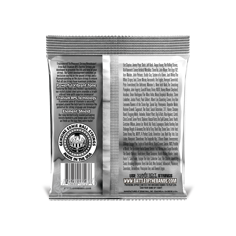 Ernie Ball 電吉他弦 009-042 Super Slinky Coated Titanium RPS 3123