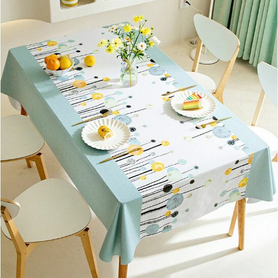 【特價品】防水防油PVC檯布桌布【蒲公英  尺寸： 110*160cm（防水防油）】