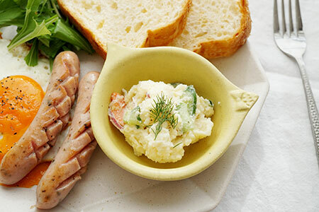 Bird Small Bowl Yellow｜Mashiko ware