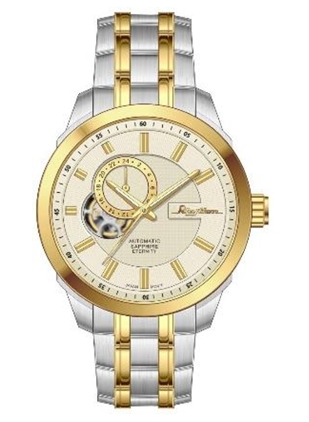 【Rhythm 麗聲】日本24小時顯示高貴紳士自動機械錶-A1305S-