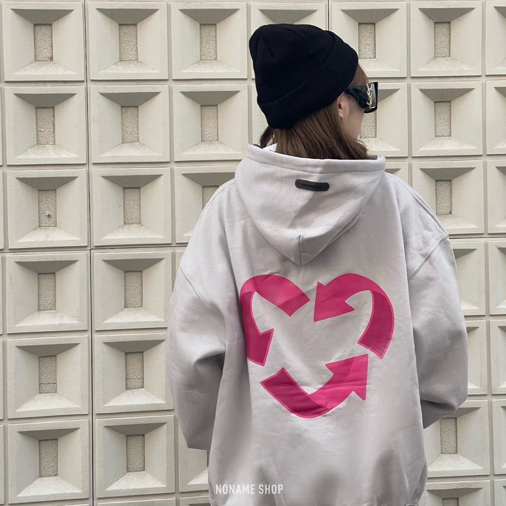 INNERSECT 字母 循環 愛心 LOGO 印花 刷毛 帽T 長袖 兩色 (男款)