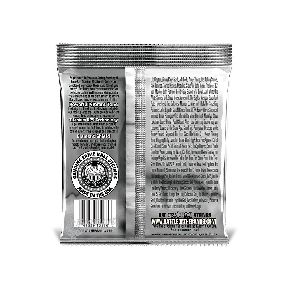 Ernie Ball 電吉他弦 012-056 Not Even Slinky Coated Titanium RPS 3126