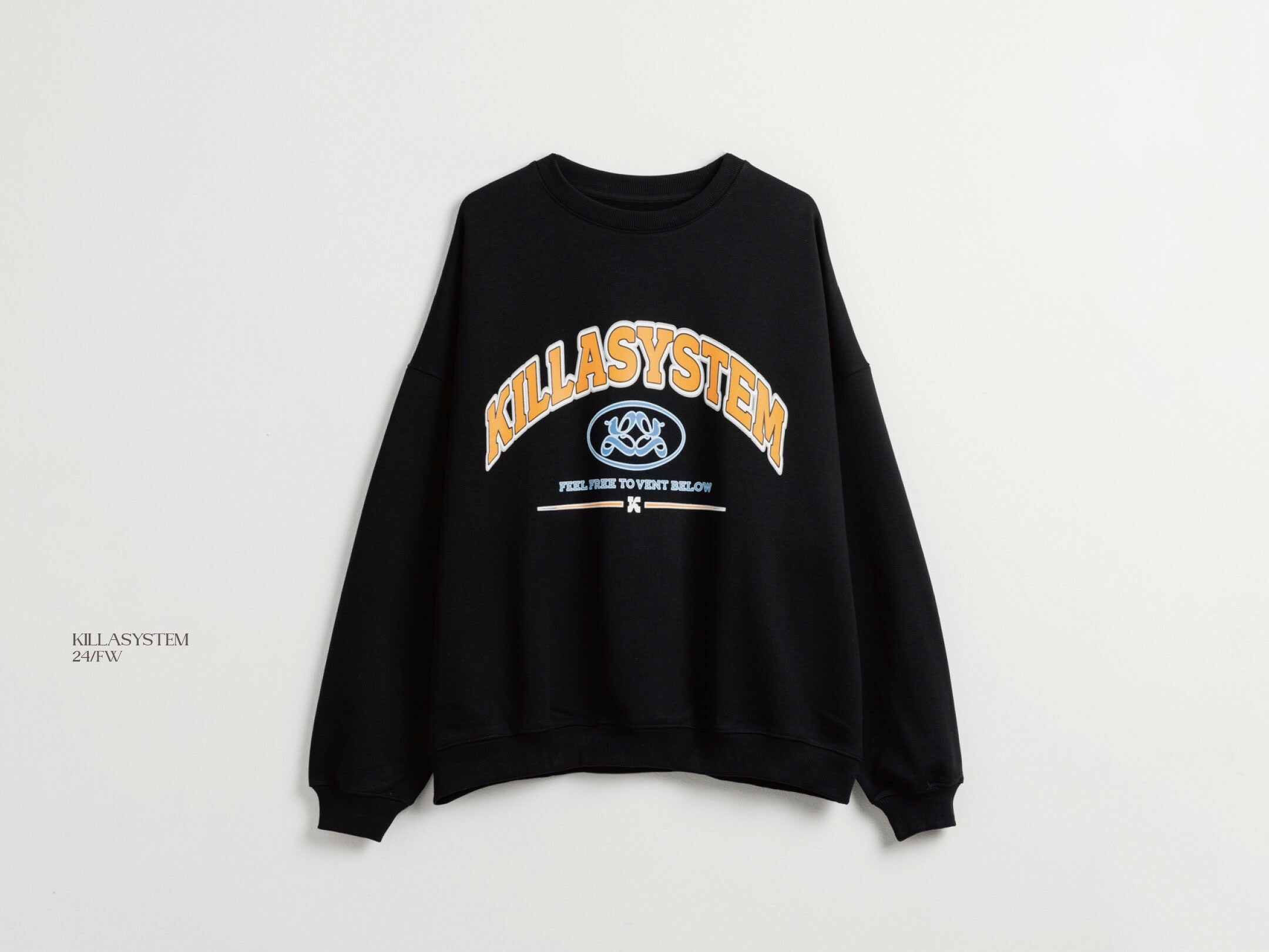 KILLASYSTEM 24F/W VINTAGE SWEATER (黑色)