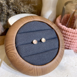 純銀玫瑰金色瑞典天鐵耳環