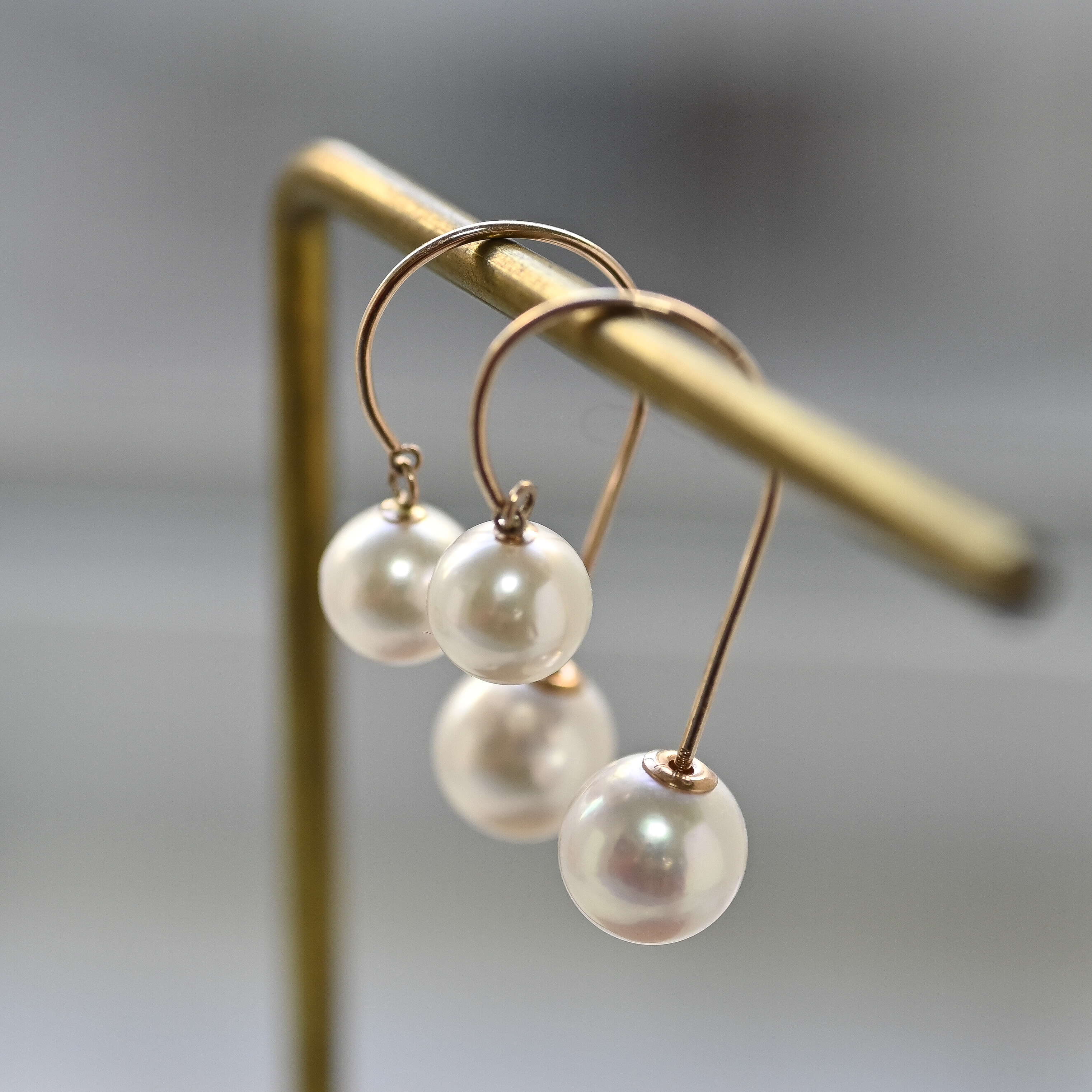 18K Oor Akoya Pearl Diamond Earring