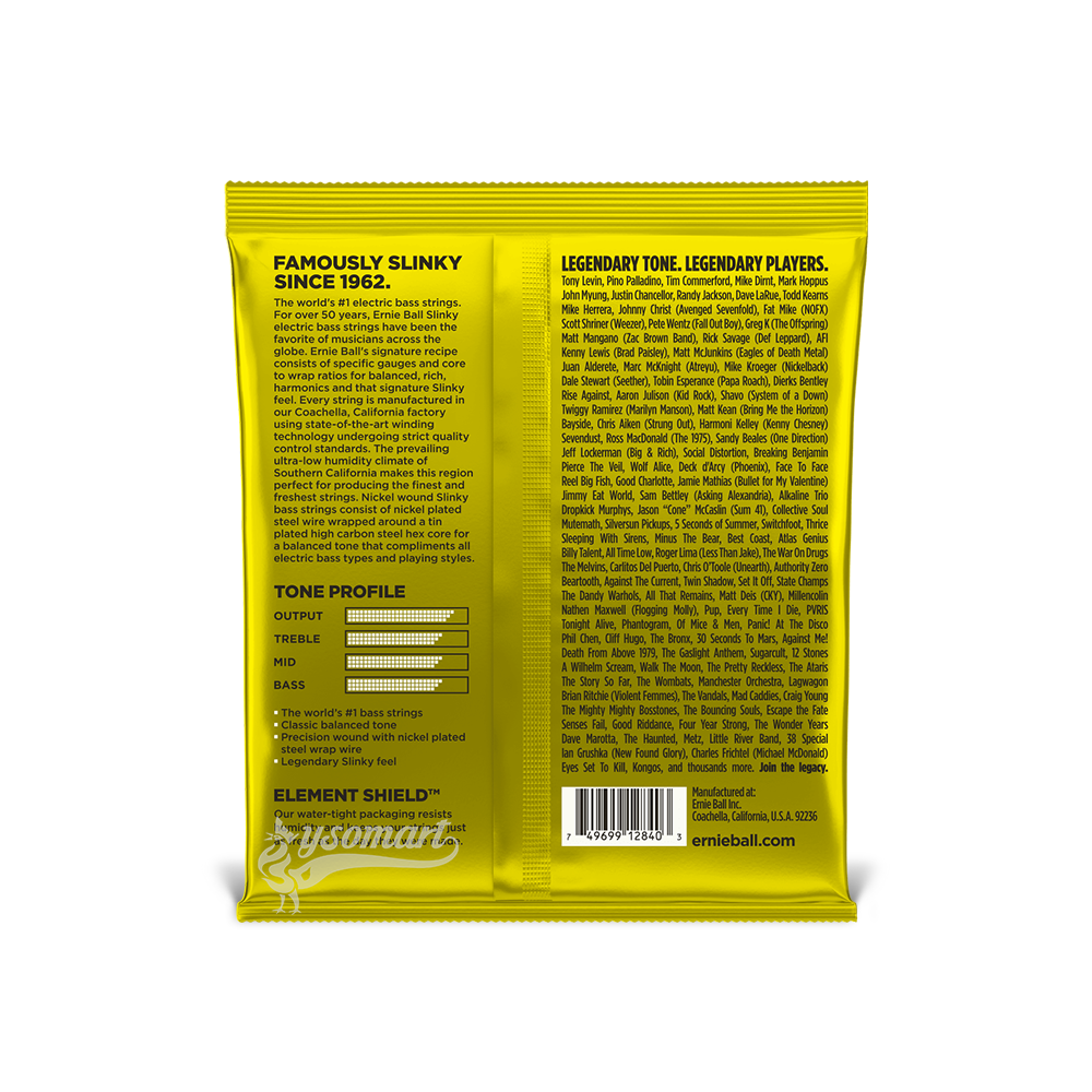 Ernie Ball 電貝斯弦 065-130 Beefy Slinky 2840