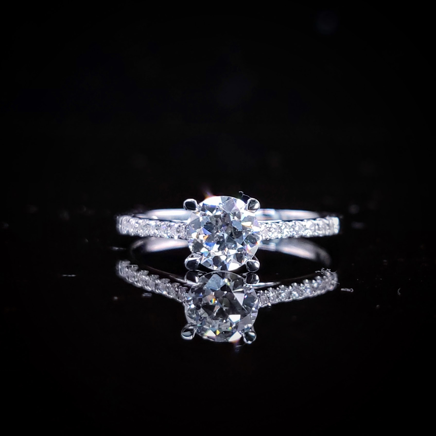 18K White Gold 0.68ct Diamond Ring