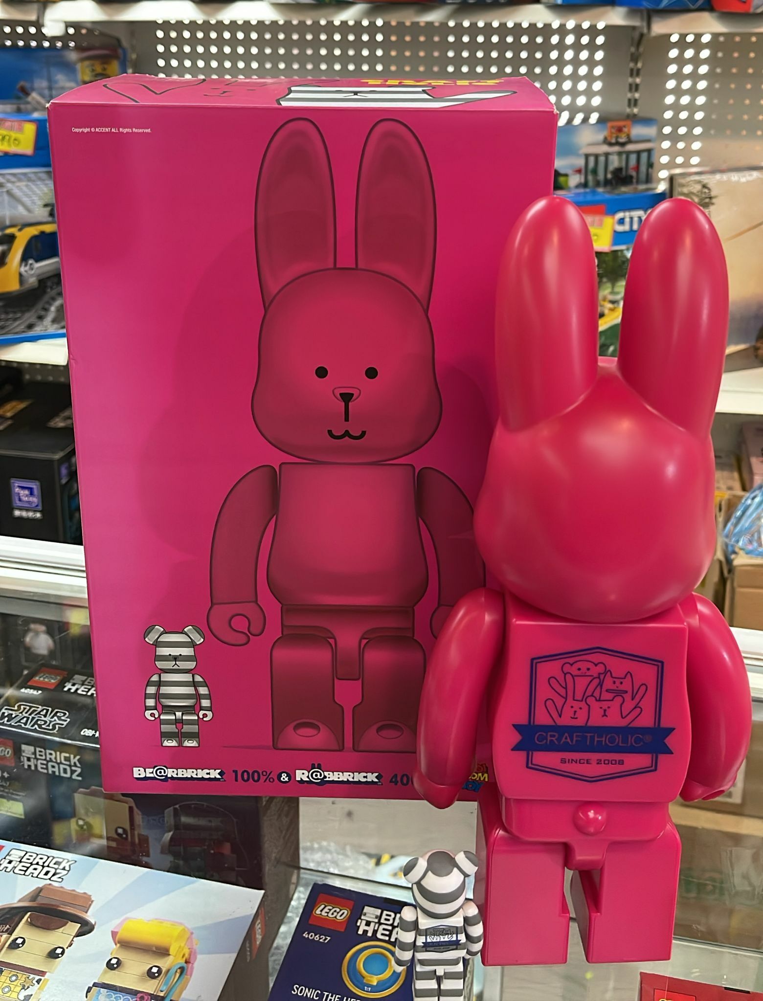 (用家福音系列）95%新 Medicom  Be@rbrick Craftholic 100% & Rabbrick  400% [ B(22) ]