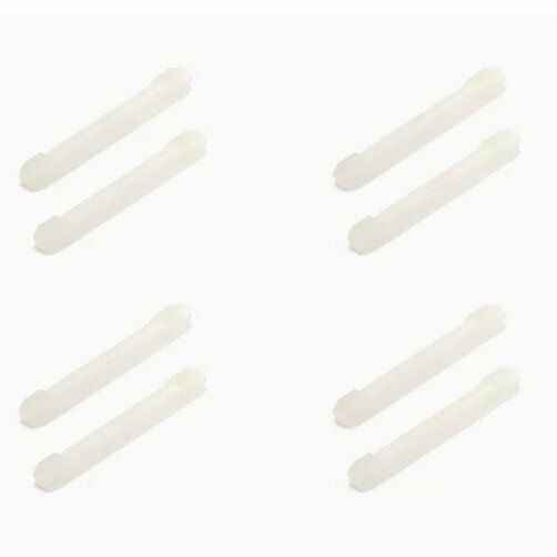 【特價品】【4對裝】眼鏡硅膠耳勾托（長條防滑腿套透明）