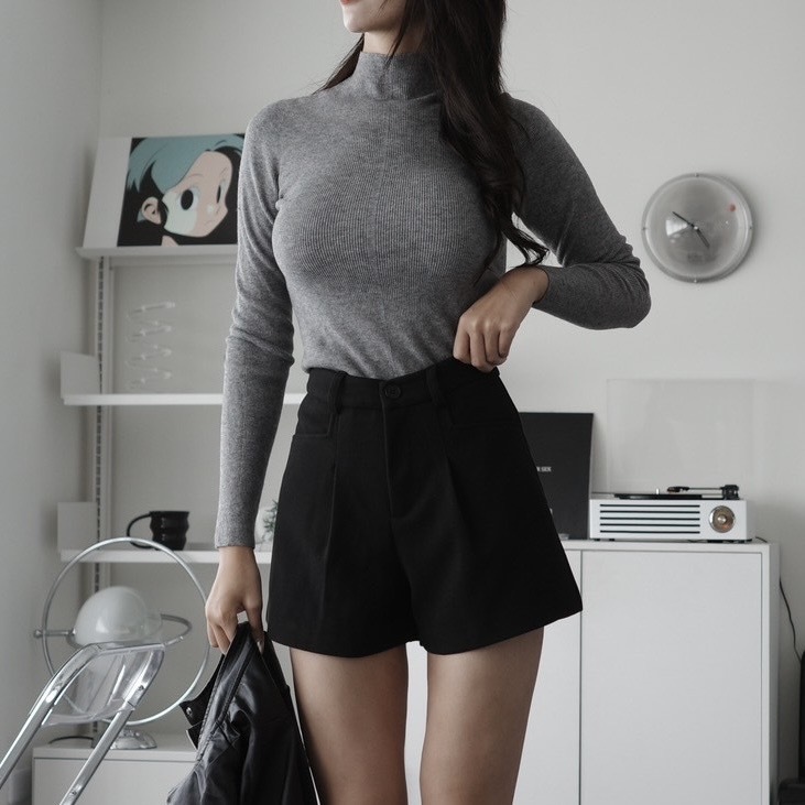 80%羊毛立領上衣