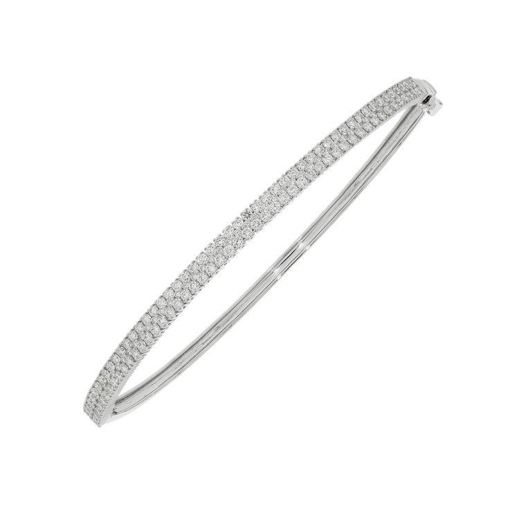 18KW Diamond Bangle