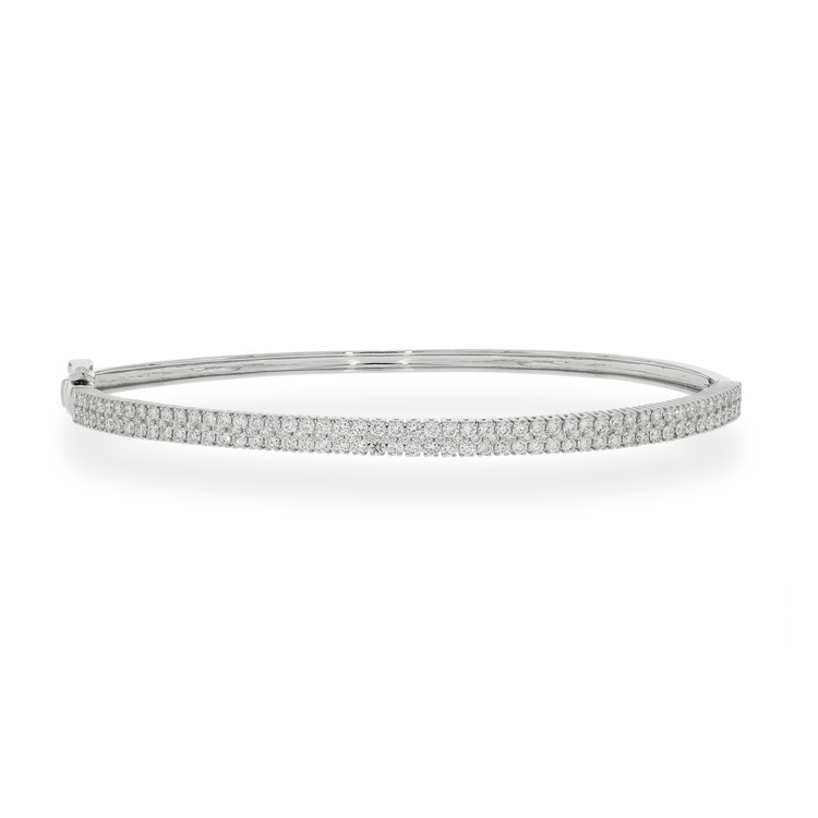 18KW Diamond Bangle