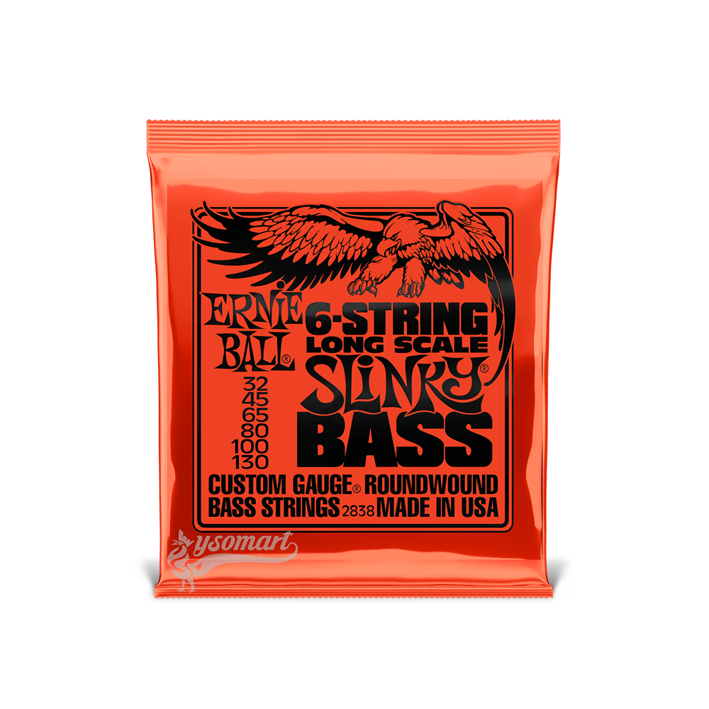 Ernie Ball 電貝斯六弦套弦 032-130 Slinky Long Scale 2838