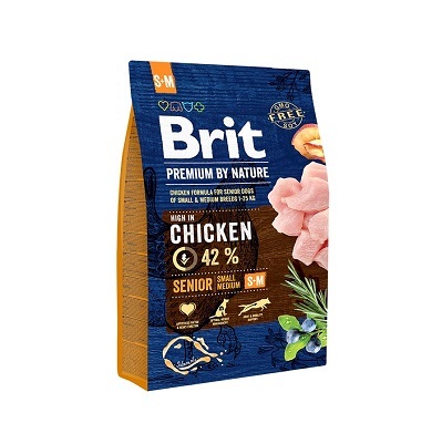 捷克 Brit 自然精選系列 中小型老犬 雞肉 3kg