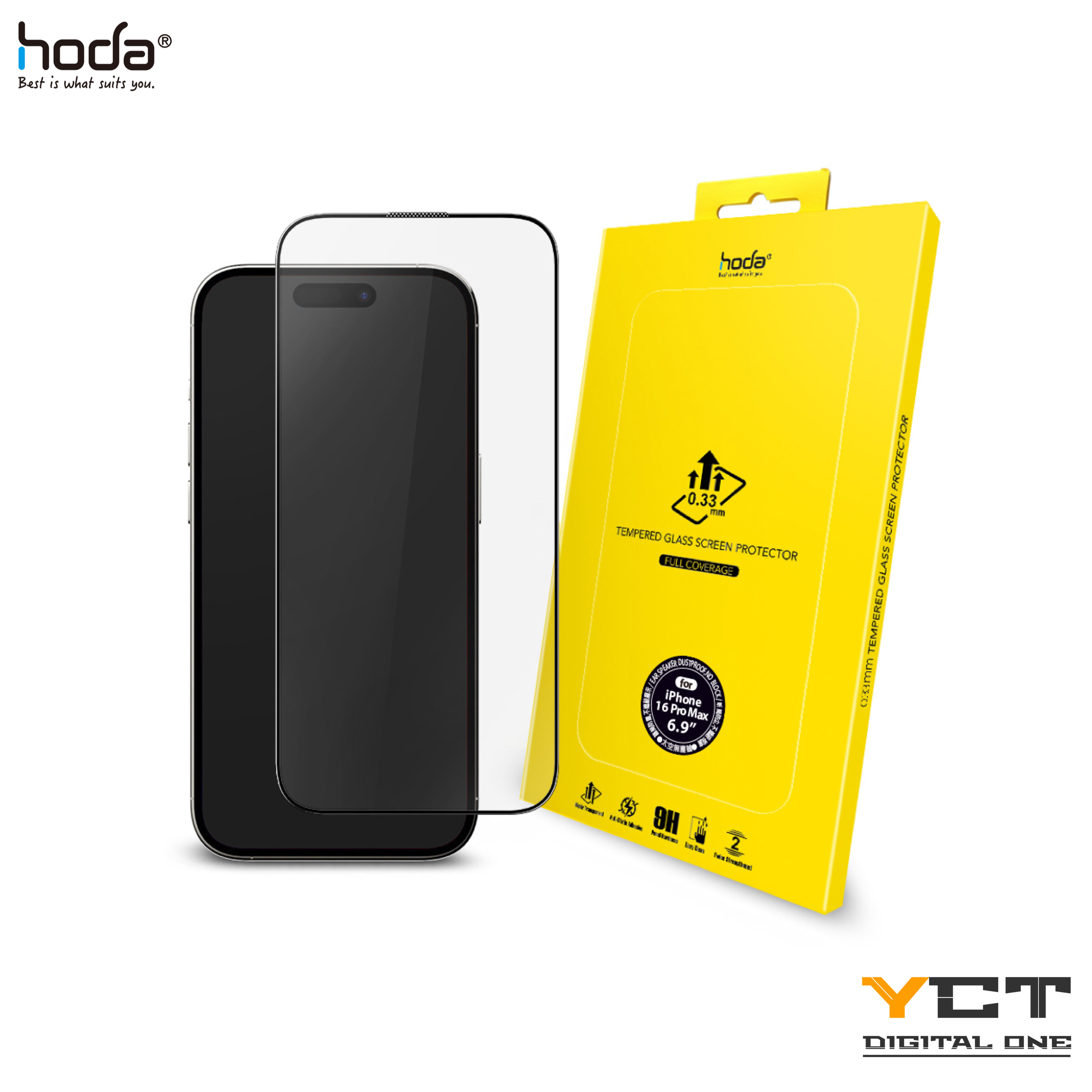 Hoda iPhone 系列9H强化玻璃保護貼