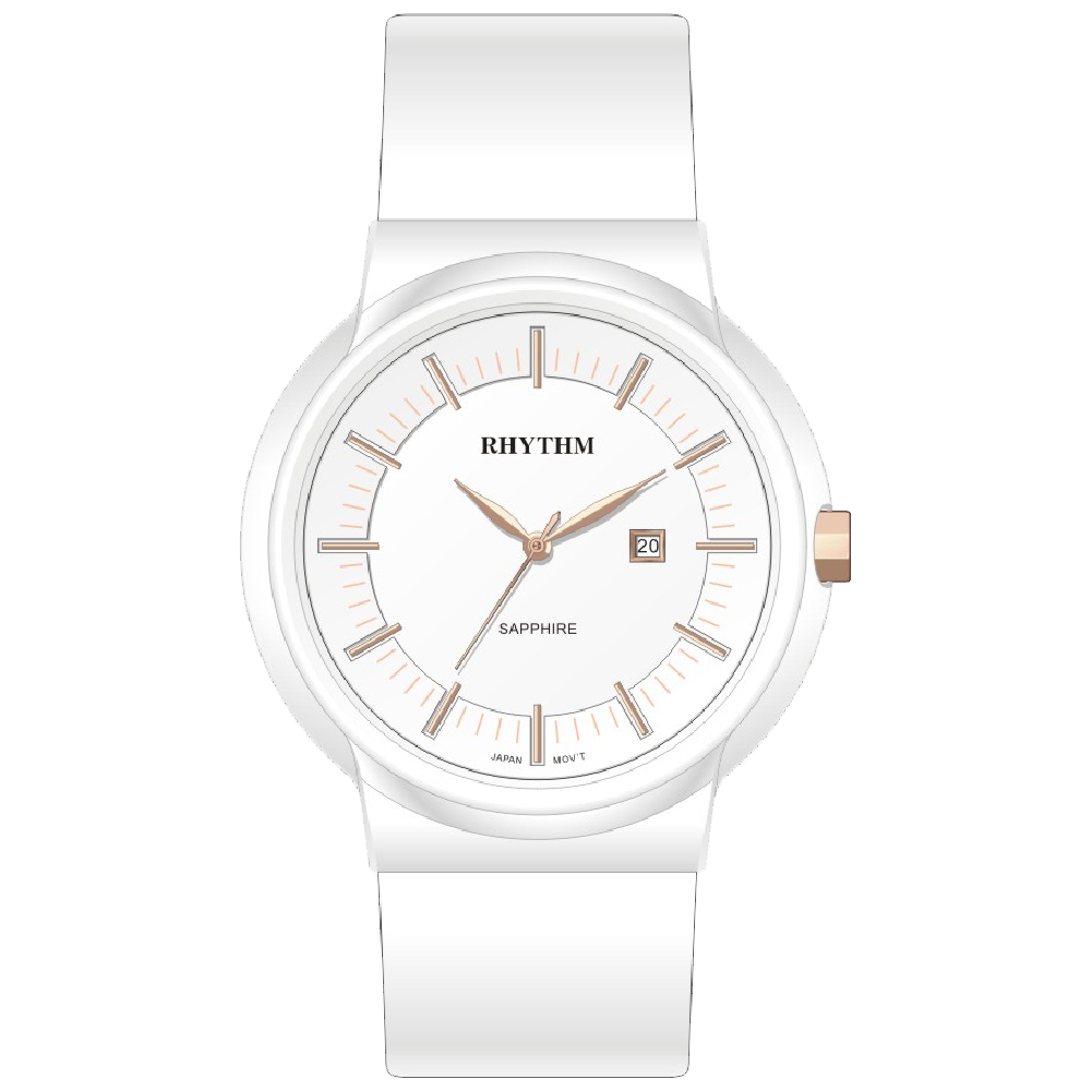 【Rhythm 麗聲】設計風格時尚藍寶石玻璃鏡面穿搭經典錶-C1303L-