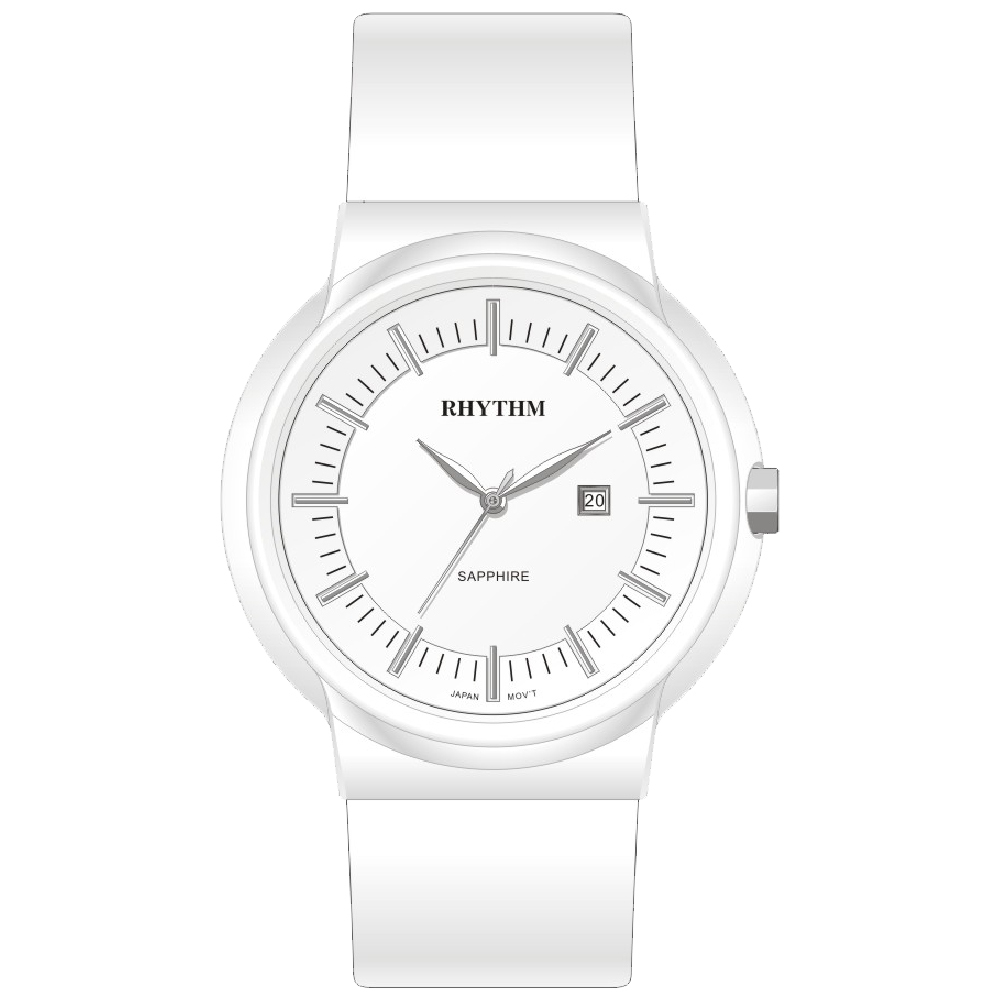 【Rhythm 麗聲】設計風格時尚藍寶石玻璃鏡面穿搭經典錶-C1303L-