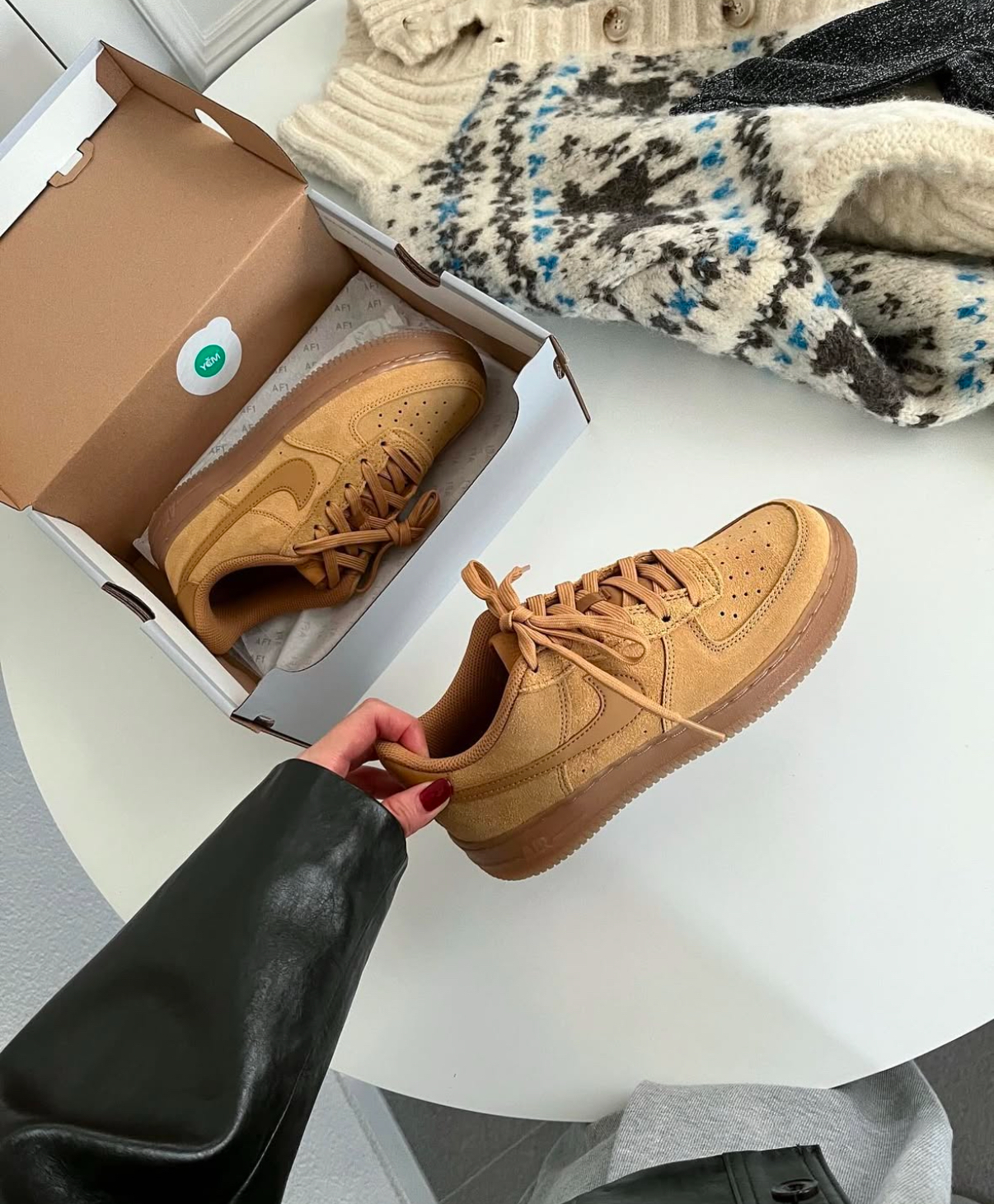 Nike Air Force 1 AF1 GS 棕色 小麥色 黃棕色 麂皮 焦糖底 大童款 HQ7476-700/預購