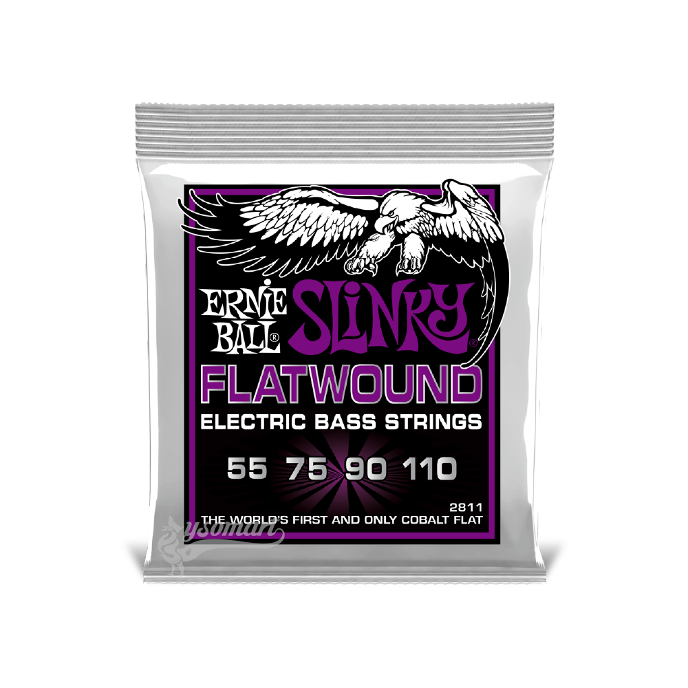 Ernie Ball 平滑電貝斯弦 055-110 Power Slinky Flatwound 2811