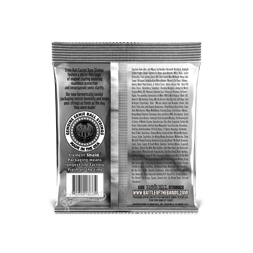 Ernie Ball 電貝斯弦 045-105 Hybrid Slinky Coated 3833