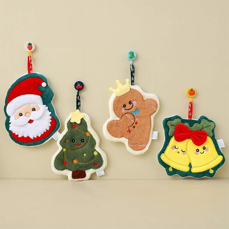 《5331》可愛聖誕系列珊瑚絨擦手巾