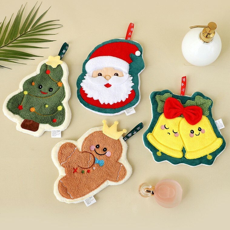 《5331》可愛聖誕系列珊瑚絨擦手巾