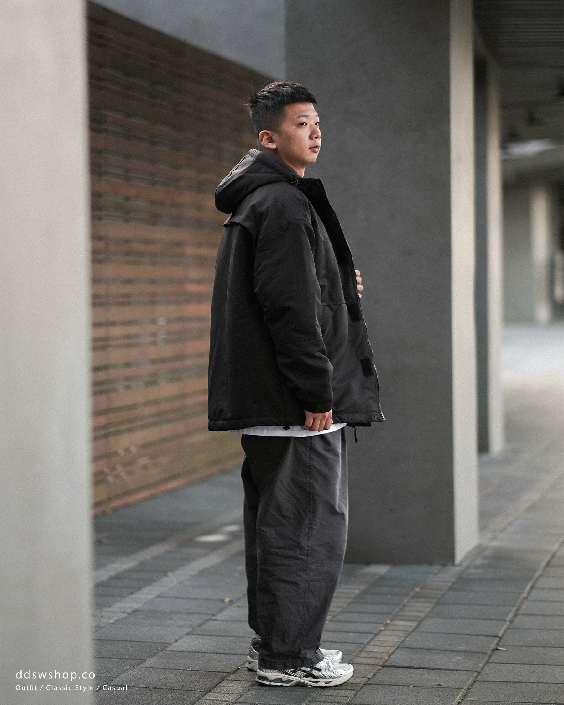 "現貨" D.CLOSET 厚磅鋪棉斜口袋外套