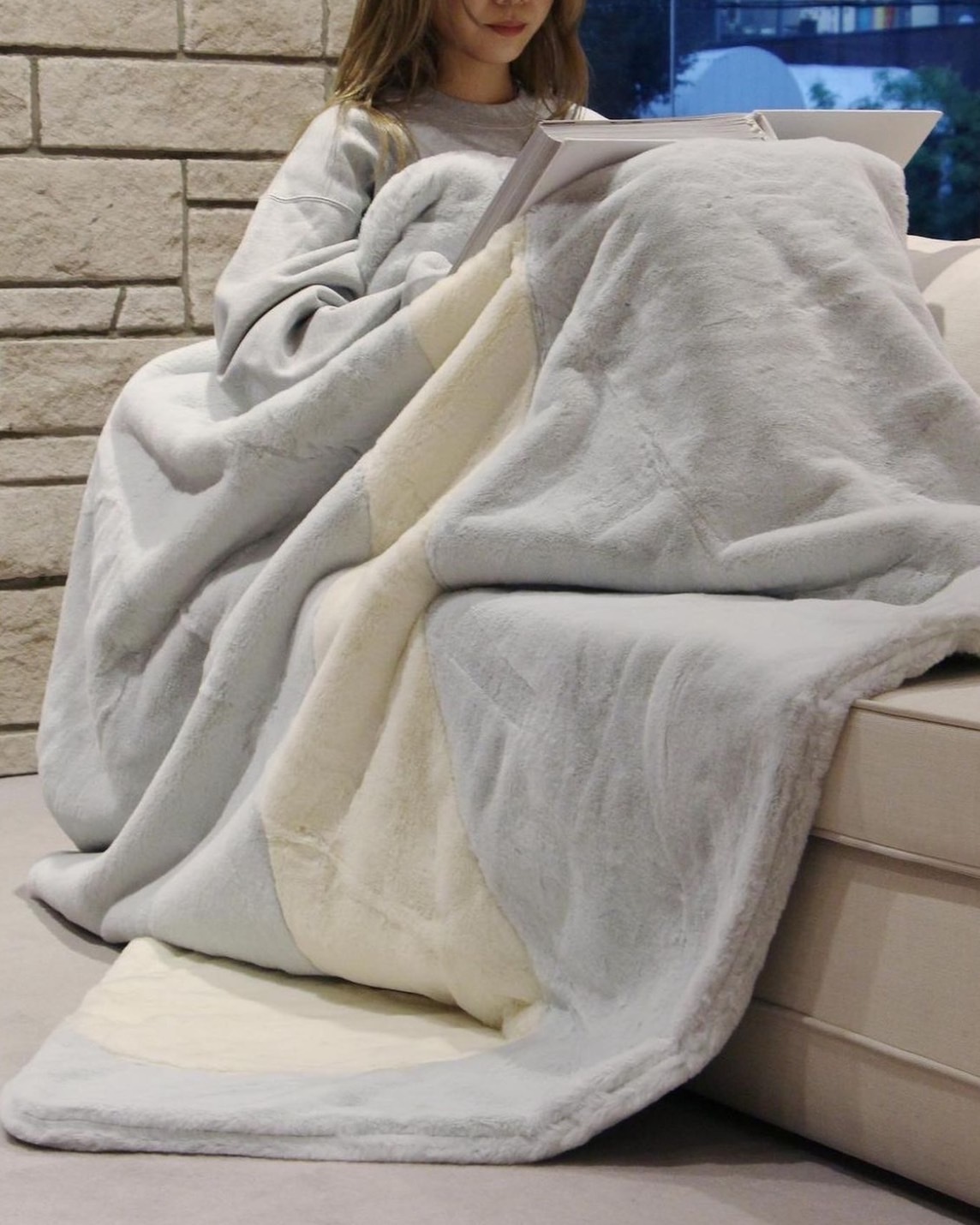 <國外5折‼️>Nike Nsw Blanket 大勾 毛毯 棉被 絨毛 保暖 粉/寶寶藍