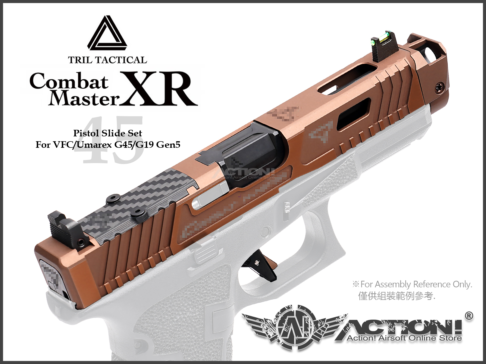 TRIL TACTICAL - COMBAT MASTER XR G45 Style Aluminum Sli