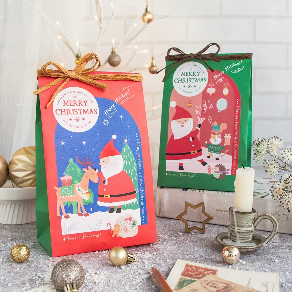 立體袋 NO.08 聖誕 芬蘭童話小鎮 50入/包 13*23.5*8cm【3-77815】