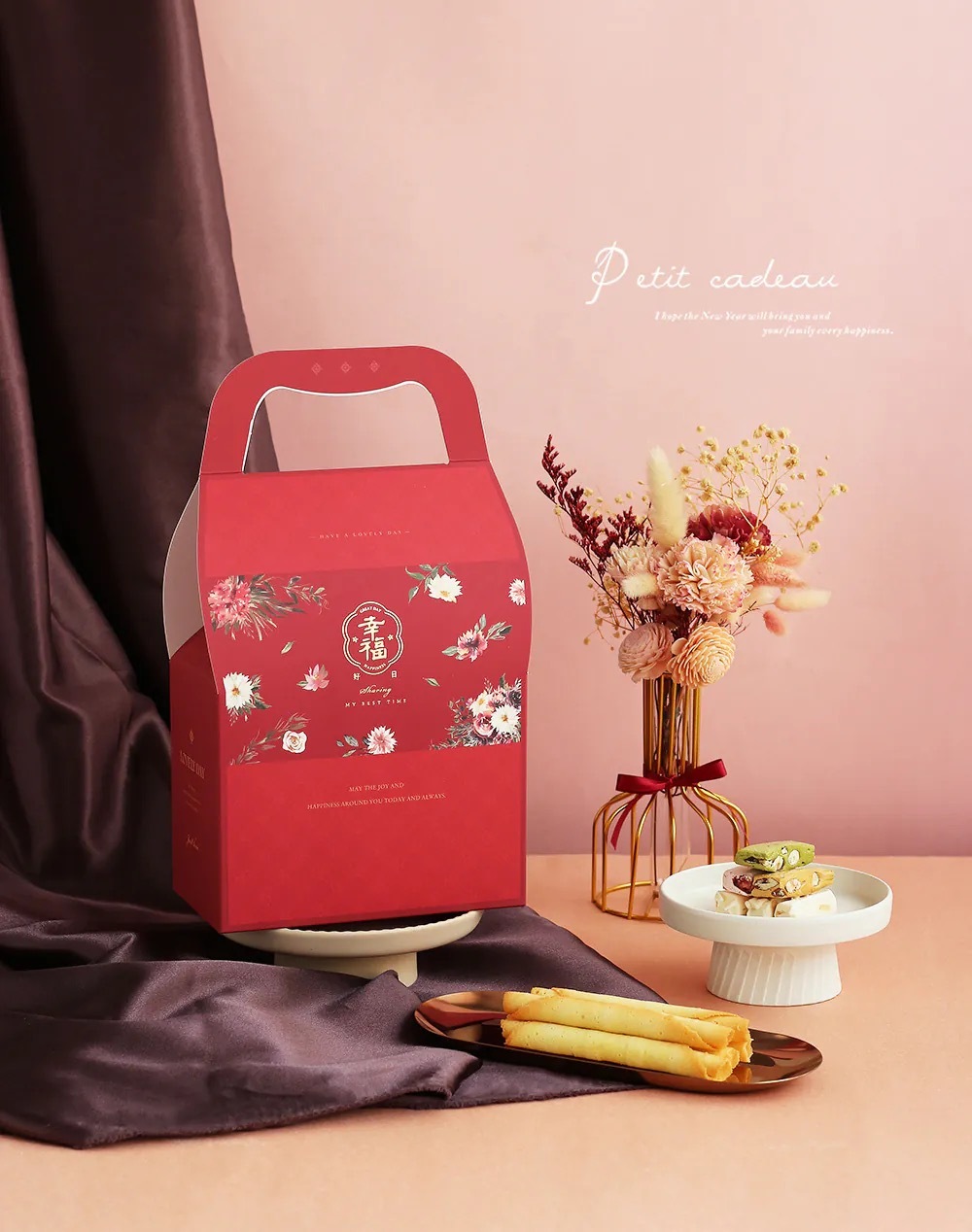 造型提盒 花漾華禮 10入/包 18*10*31.2cm【3A23-118002】