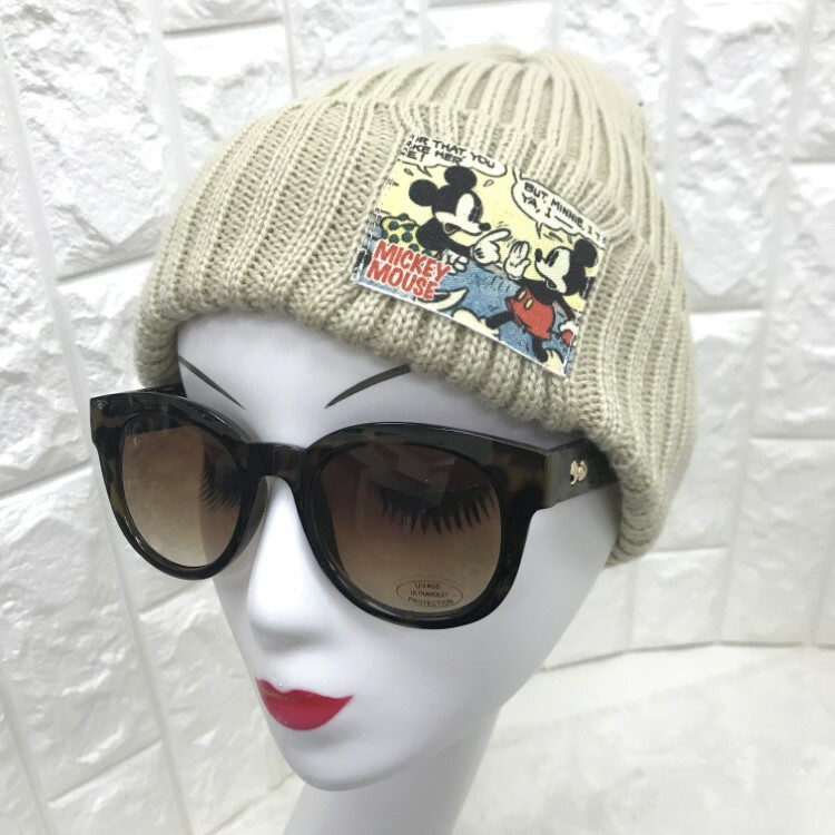1700057-MK 迪士尼米奇老鼠冷帽 米色
