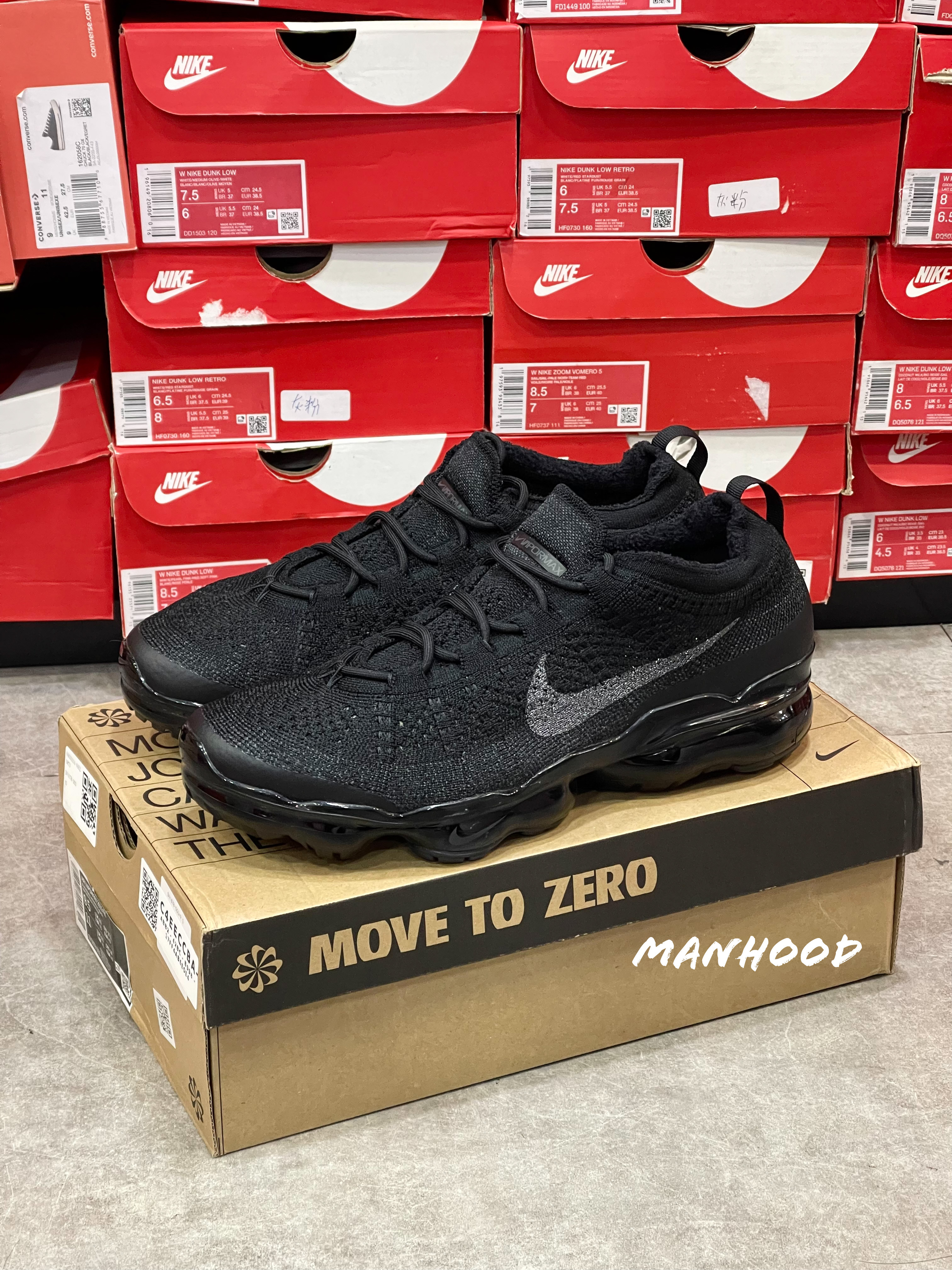 vapormax flyknit junior black