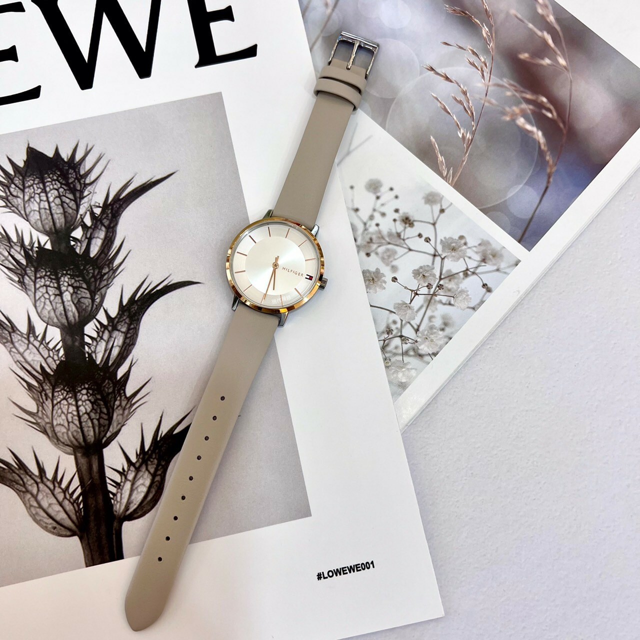 【Tommy Hilfiger】文青簡約女錶(燕麥色)1782671 32mm 現代鐘錶