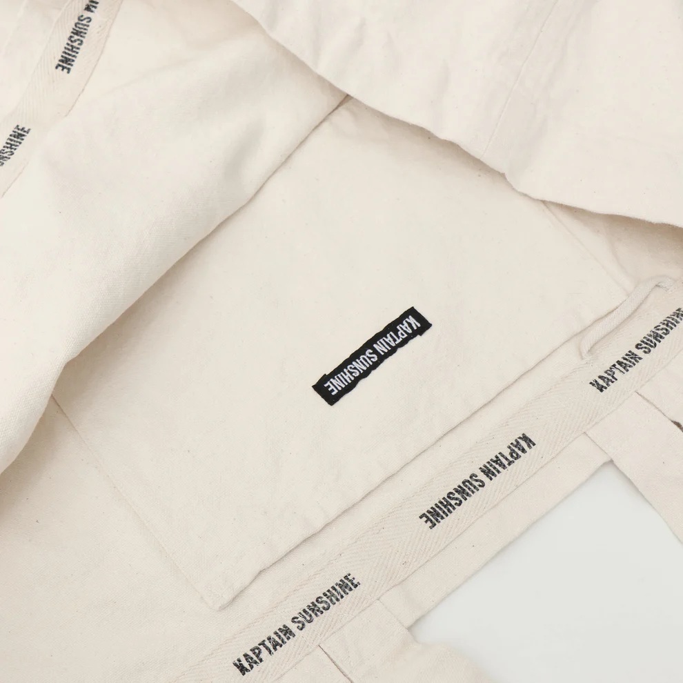 KAPTAIN SUNSHINE 2 WAY TOTE BAG - WHITE PRE ORDER ITEM (預訂中)