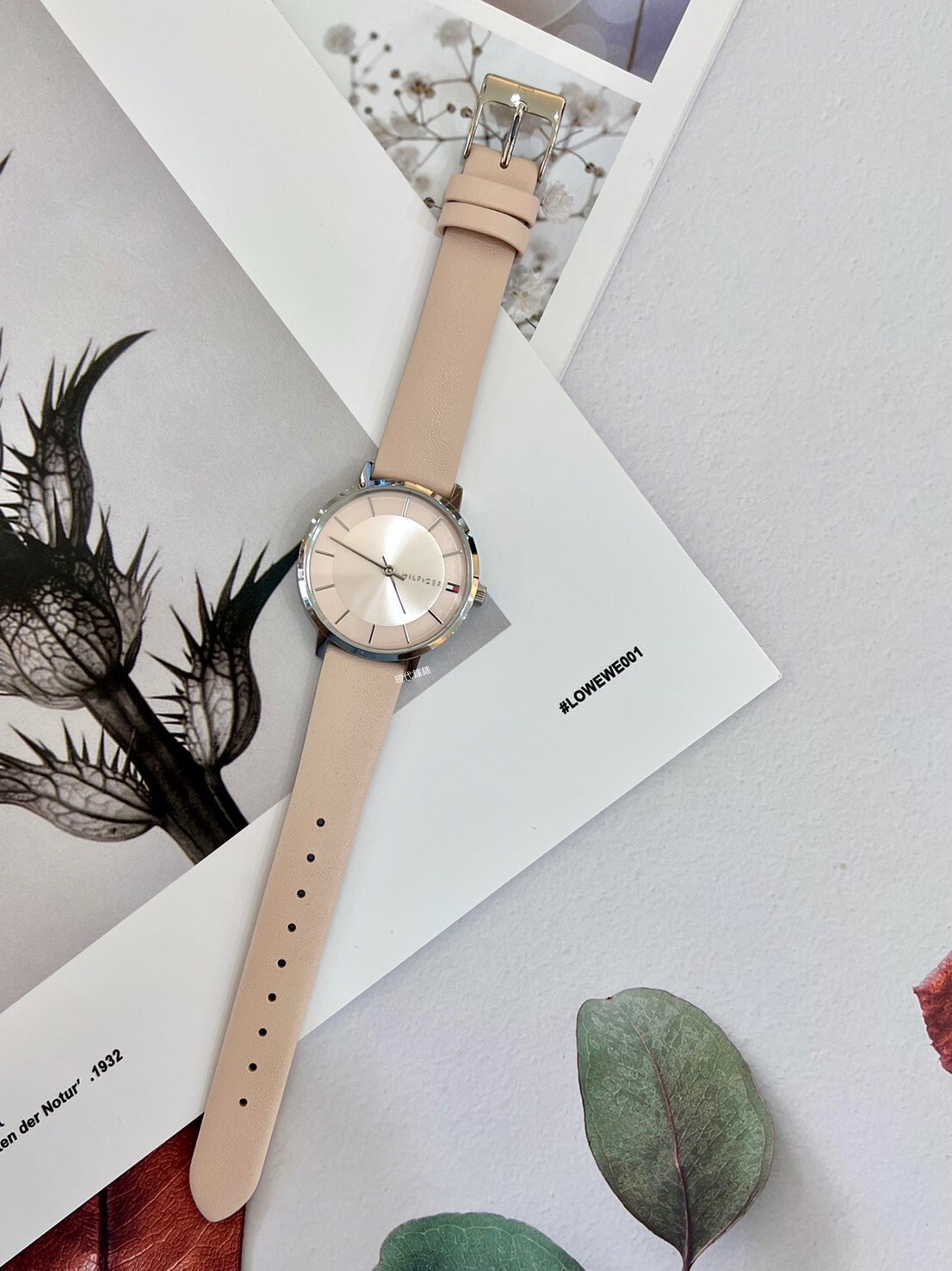 【Tommy Hilfiger】文青簡約女錶(粉色)1782670 32mm 現代鐘錶