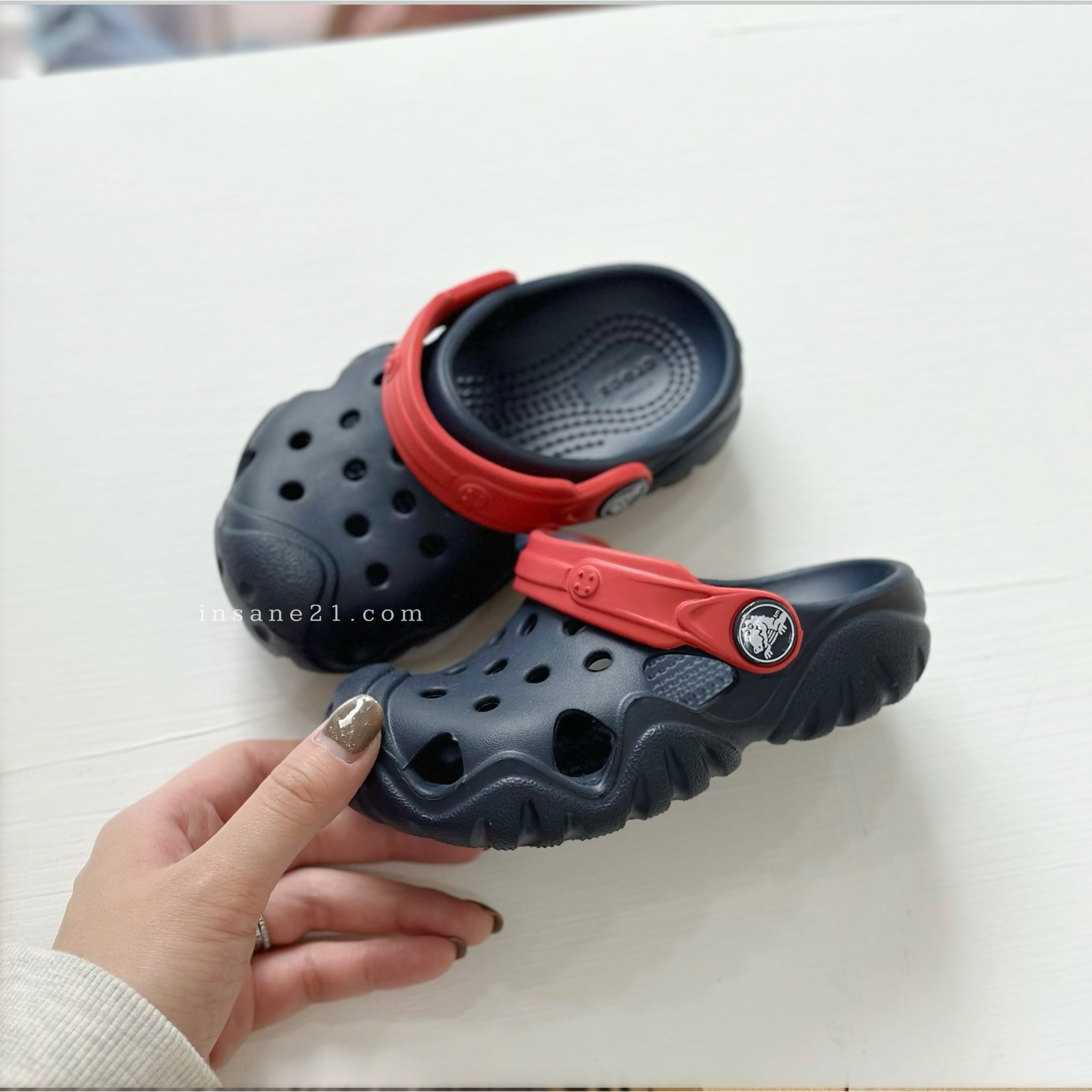 CROCS KIDS  激浪 海軍藍 洞洞鞋 童鞋