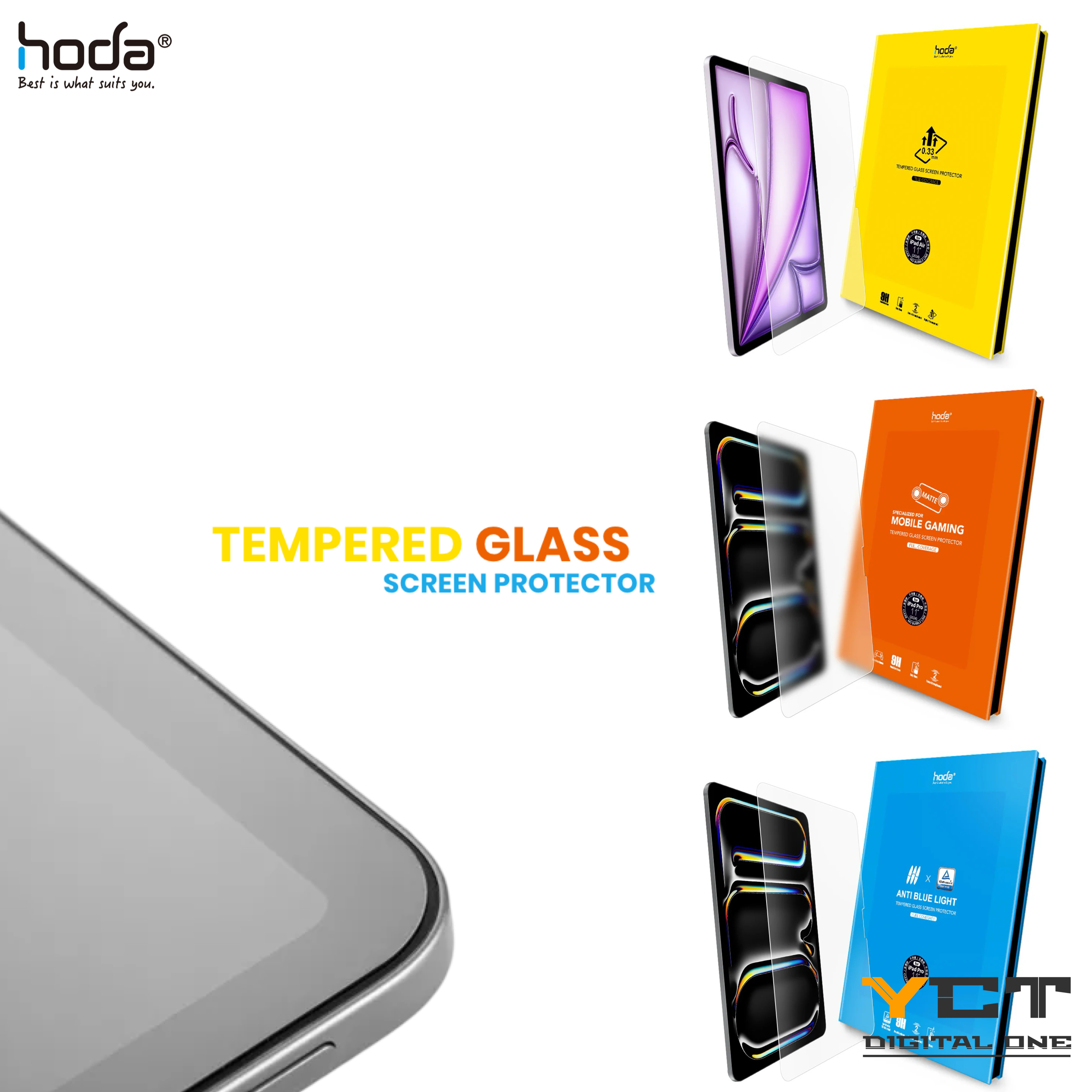 Hoda iPad 系列 9H强化玻璃保護貼