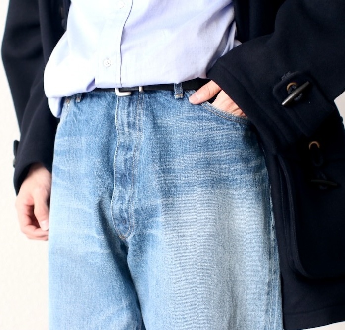 KAPTAIN SUNSHINE 5P ZIPPER FRONT DENIM PANTS - PRE ORDER ITEM (預訂中)