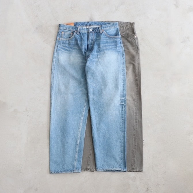 KAPTAIN SUNSHINE 5P ZIPPER FRONT DENIM PANTS - PRE ORDER ITEM (預訂中)