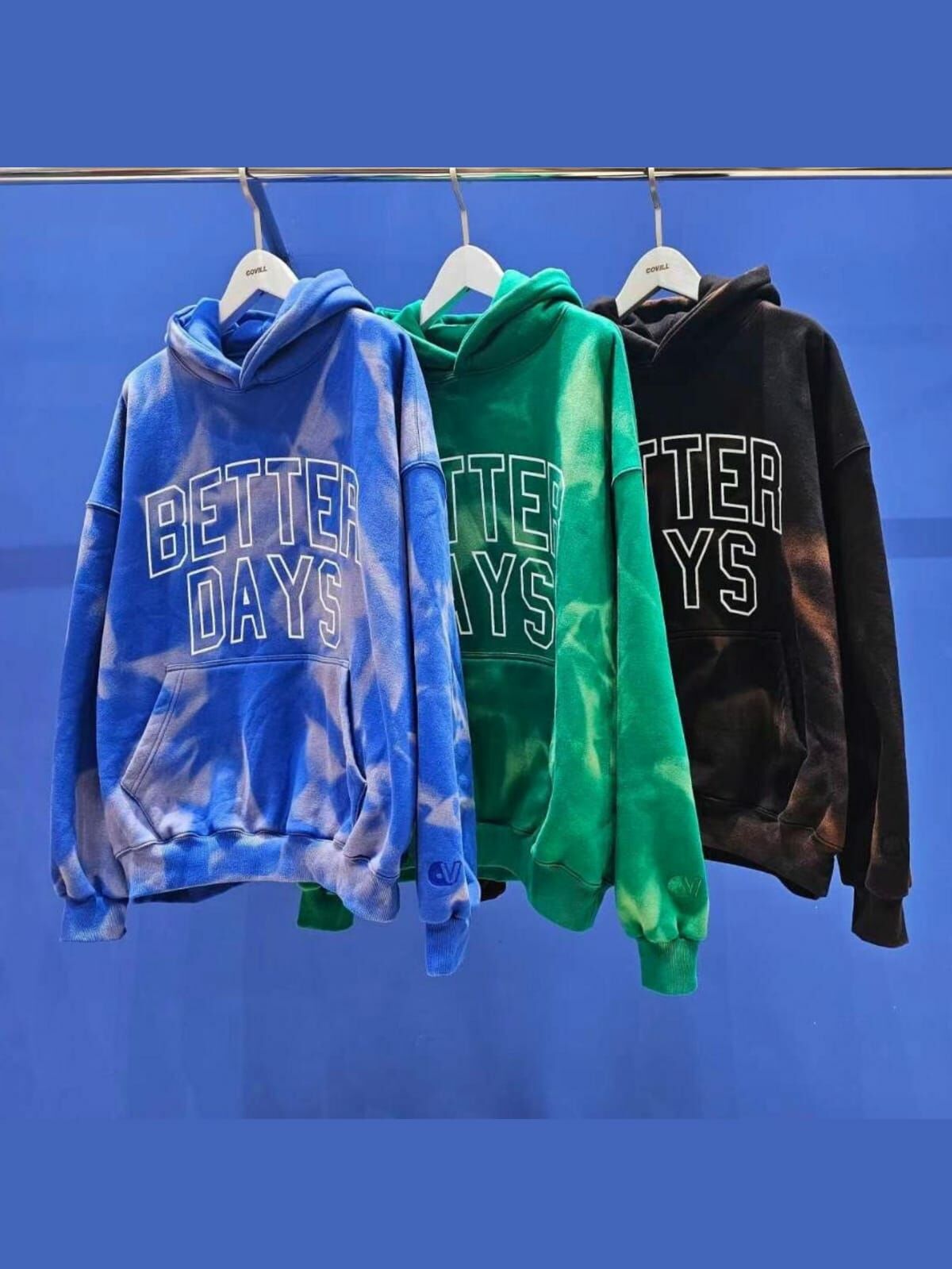 紮染英文字連帽衛衣 COVILL-153T