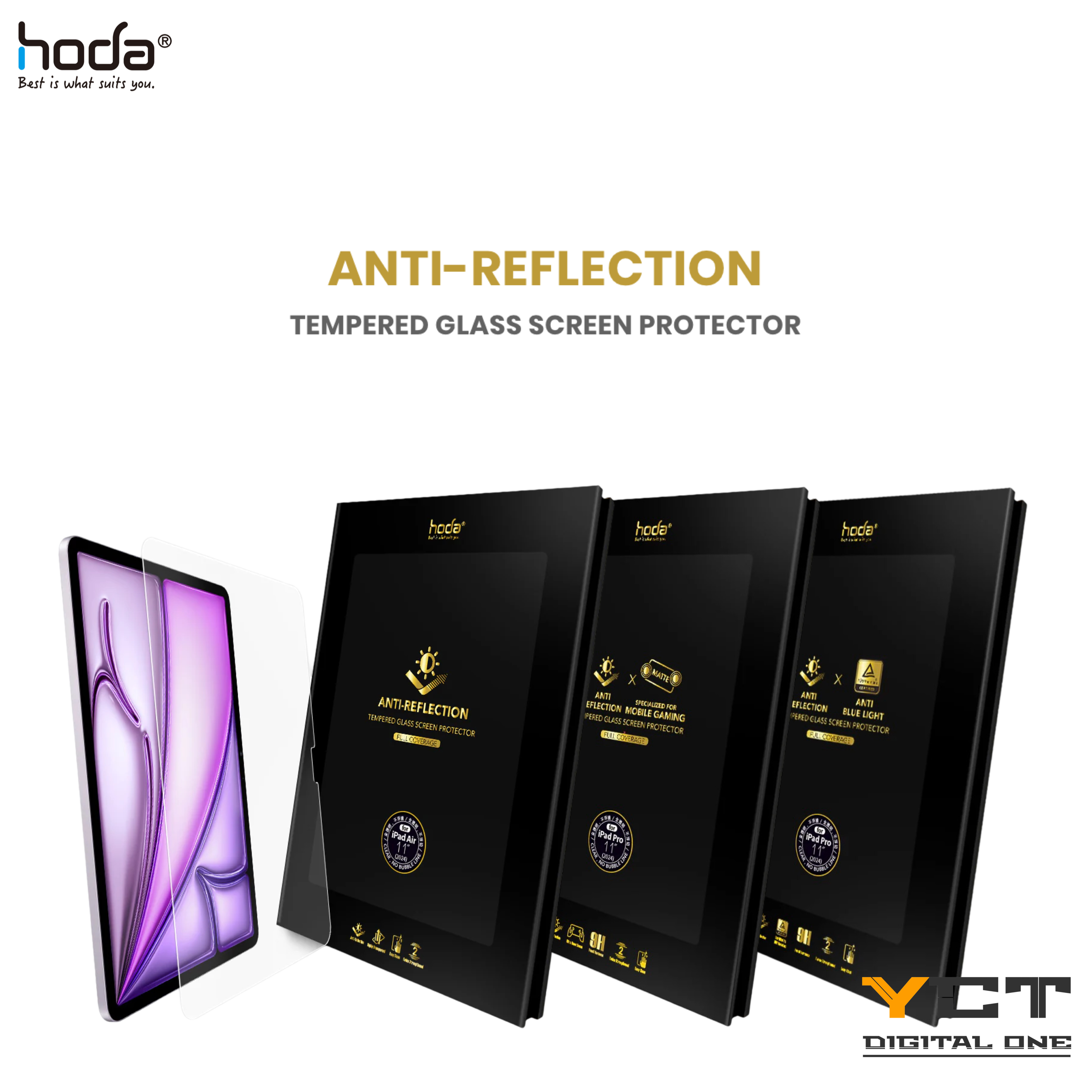 Hoda AR iPad 系列 9H强化玻璃保護貼